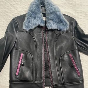 Coach X Selena Gomez Leather Jacket - Size 2
